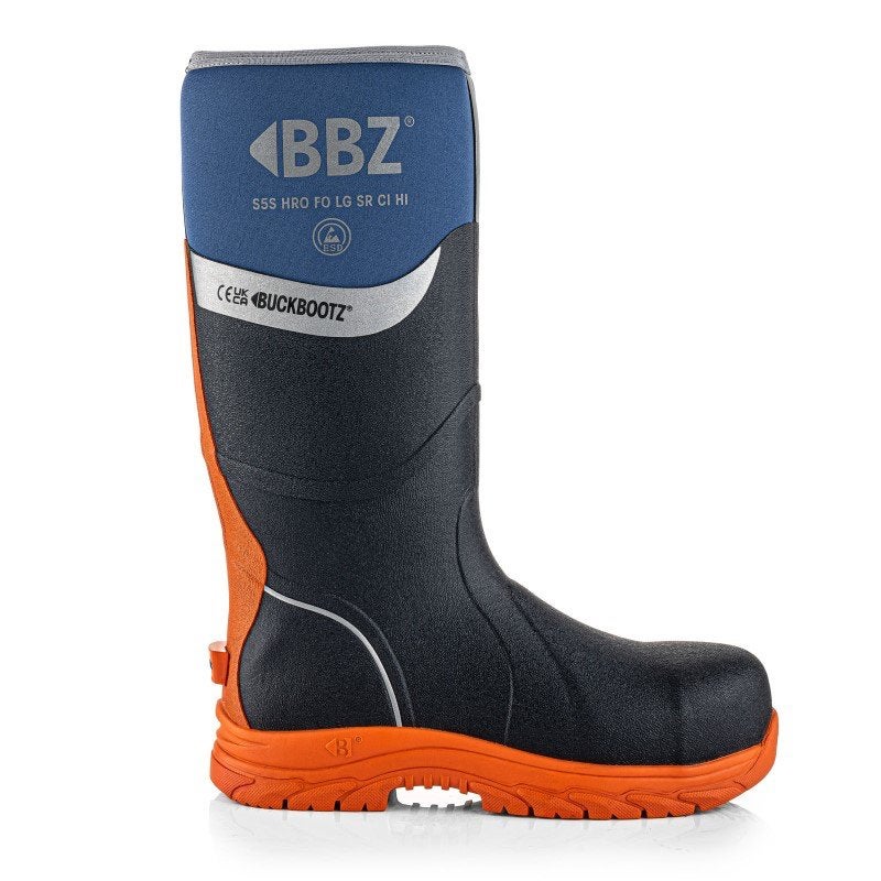 BuckBootz BBZ6000BL S5 Waterdichte Werklaarzen Blauw 40-47