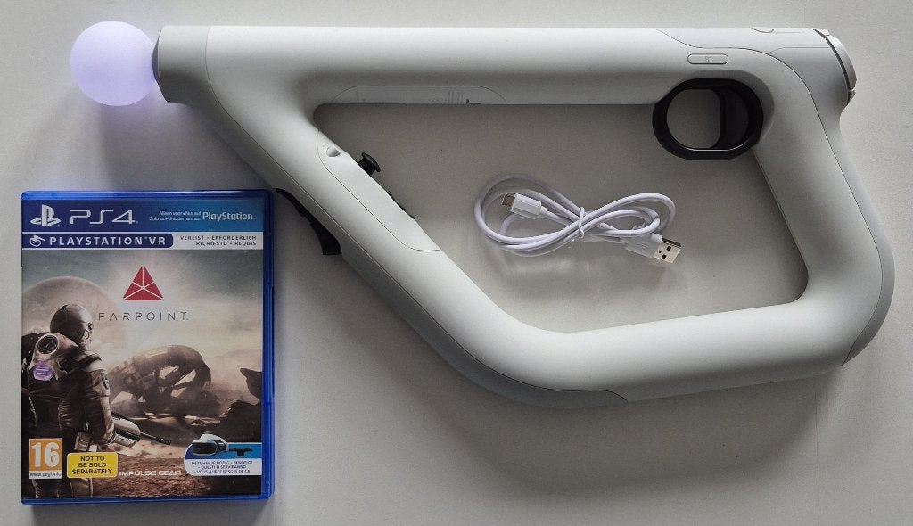 PS4 VR Aim Controller + Farpoint Game (Inclusief Laadkabel)!, Shooter, 1 speler, Virtual Reality, Ophalen of Verzenden