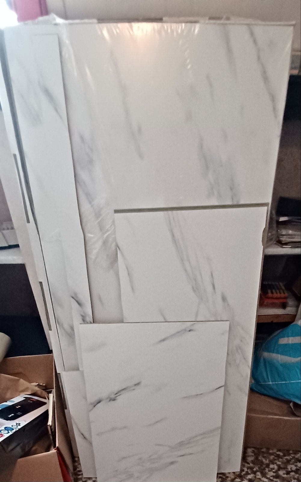 Marmerlook tegels Statuario 118x60 cm - 2,13 m² per doos, Doe-het-zelf en Verbouw, Tegels, Ophalen, Nieuw, Minder dan 20 cm, Minder dan 5 m²