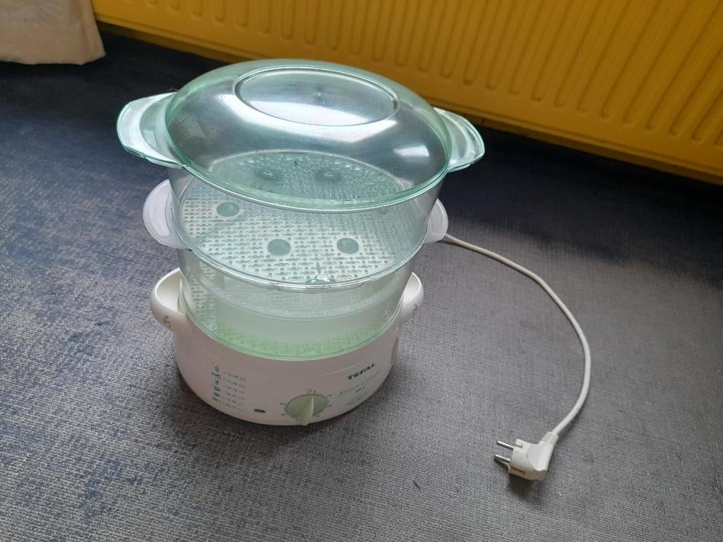 Tefal elektrische stoompan 2 lagen, Ophalen of Verzenden, Gebruikt, Overige materialen, Overige typen