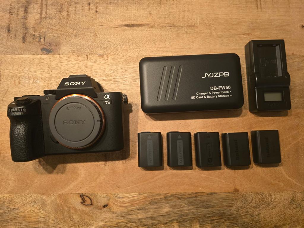 Sony A7II met 5 accu's en lader 8500 clicks, Ophalen, Zo goed als nieuw, Sony, Geen optische zoom