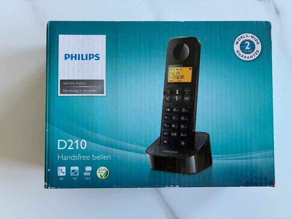 Philips D210 vaste dect telefoon, NIEUW in doos!, Telecommunicatie, Vaste telefoons | Handsets en Draadloos, Ophalen of Verzenden