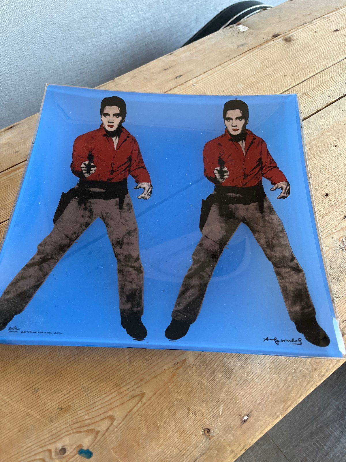 Andy Warhol Elvis Presley schaal - Pop Art, Antiek en Kunst, Ophalen