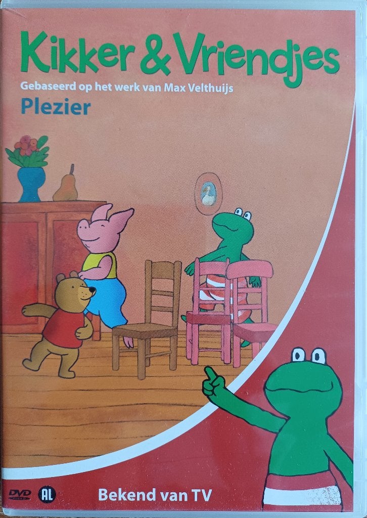 2+1 GRATIS! DVD Kikker & Vriendjes - Plezier, Alle leeftijden, Ophalen of Verzenden, Zo goed als nieuw, Dieren