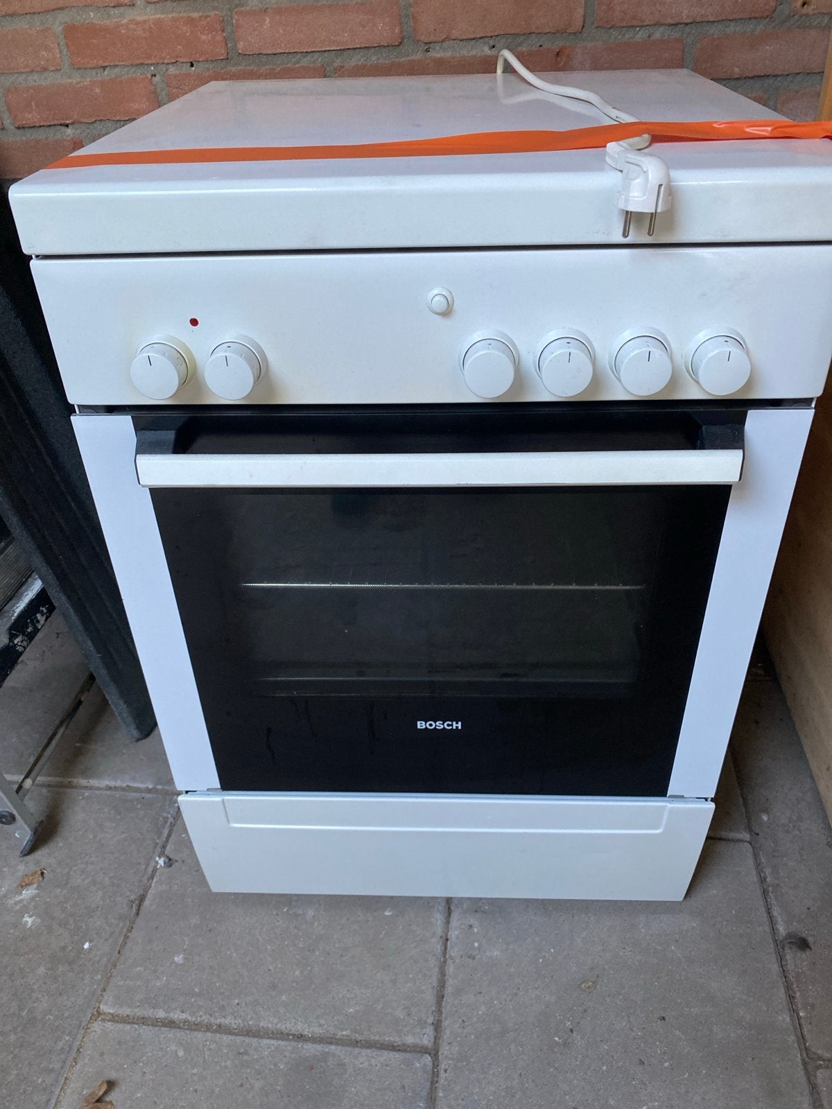 Bosch Vrijstaand Gasfornuis met Oven, Ophalen, Gebruikt, 4 kookzones, Gas