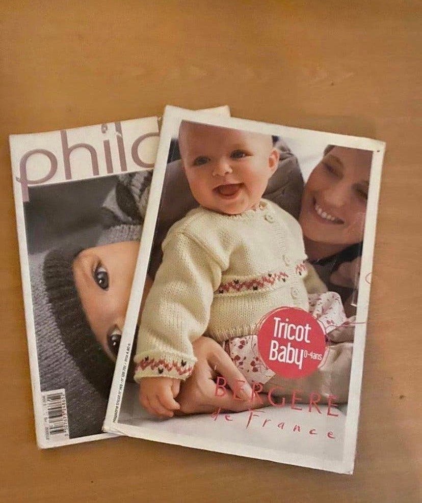Vintage breiboeken voor baby’s en kinderen(Frans), Ophalen of Verzenden, Gebruikt, Breien, Patroon of Boek