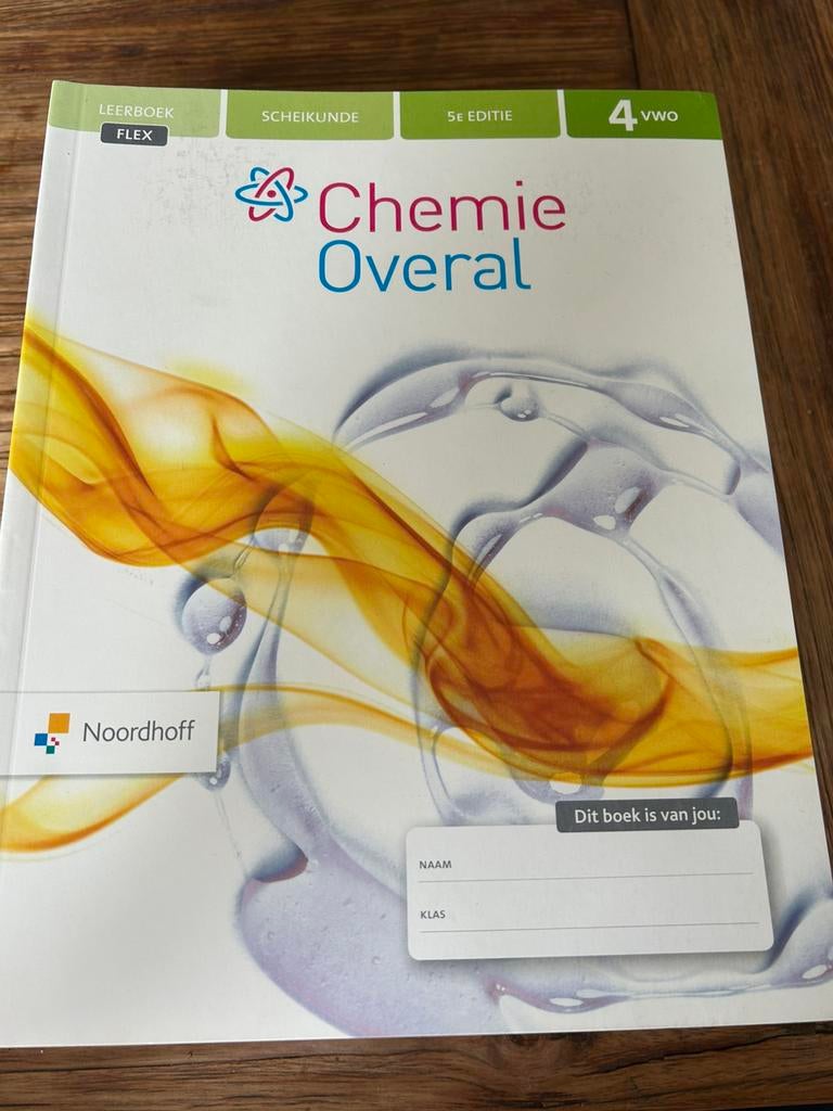 Chemie Overal Scheikunde FLEX-boeken 4, 5 en 6 VWO, Boeken, Schoolboeken, Ophalen of Verzenden, Gelezen, VWO, Biologie