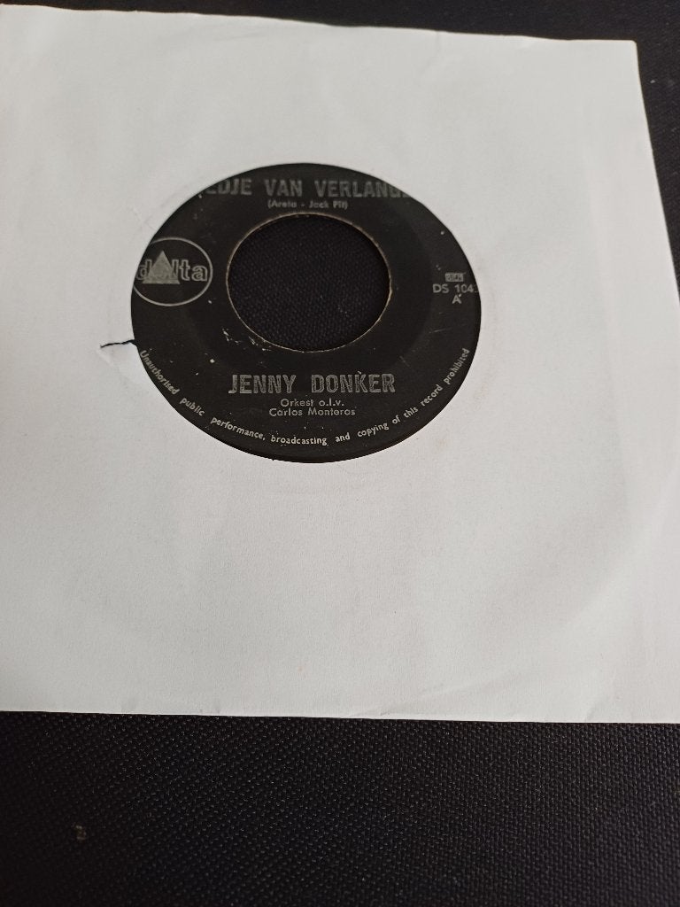 269a Single Jenny Donker – Liedje van verlangen – DS 1043, Gebruikt, 7 inch, Ophalen of Verzenden, Overige typen