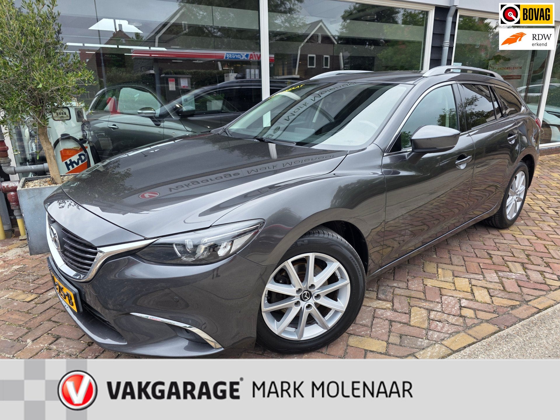 Mazda 6 Sportbreak 2.5 SkyActiv-G 192 GT-Mautomaat,trekhaak,, Auto's, Voorwielaandrijving, 1345 kg, Gebruikt, Euro 6