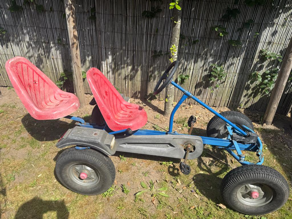 Mammoet skelter met duozit - Blauw/Rood, Kinderen en Baby's, Speelgoed | Buiten | Skelters, Ophalen, Gebruikt, Mammoet, Duozit