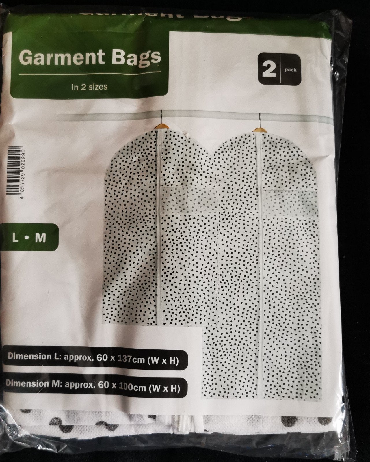 Kledinghoezen M en L (2 stuks) - Nieuw, Ophalen of Verzenden, Nieuw, Overige materialen, Volwassenen