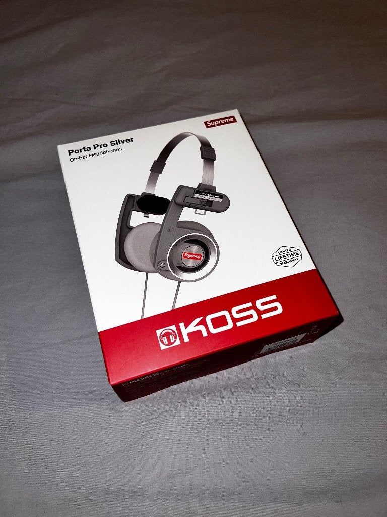 Supreme Koss PortaPro Headphones Silver, Overige merken, Zilver, Nieuw, On-ear