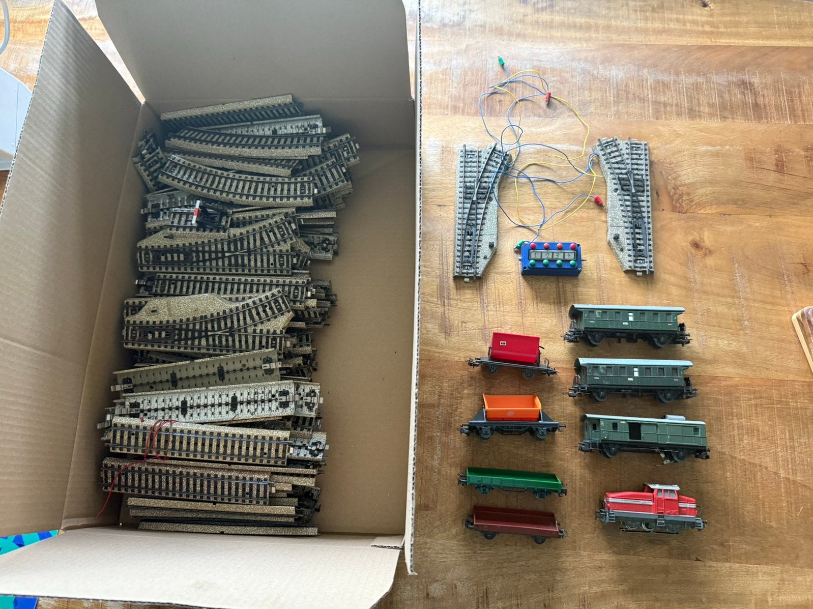 Marklin Modeltreinen set Locomotief wagons wissels HO, Wisselstroom, Treinset, Ophalen of Verzenden, Zo goed als nieuw