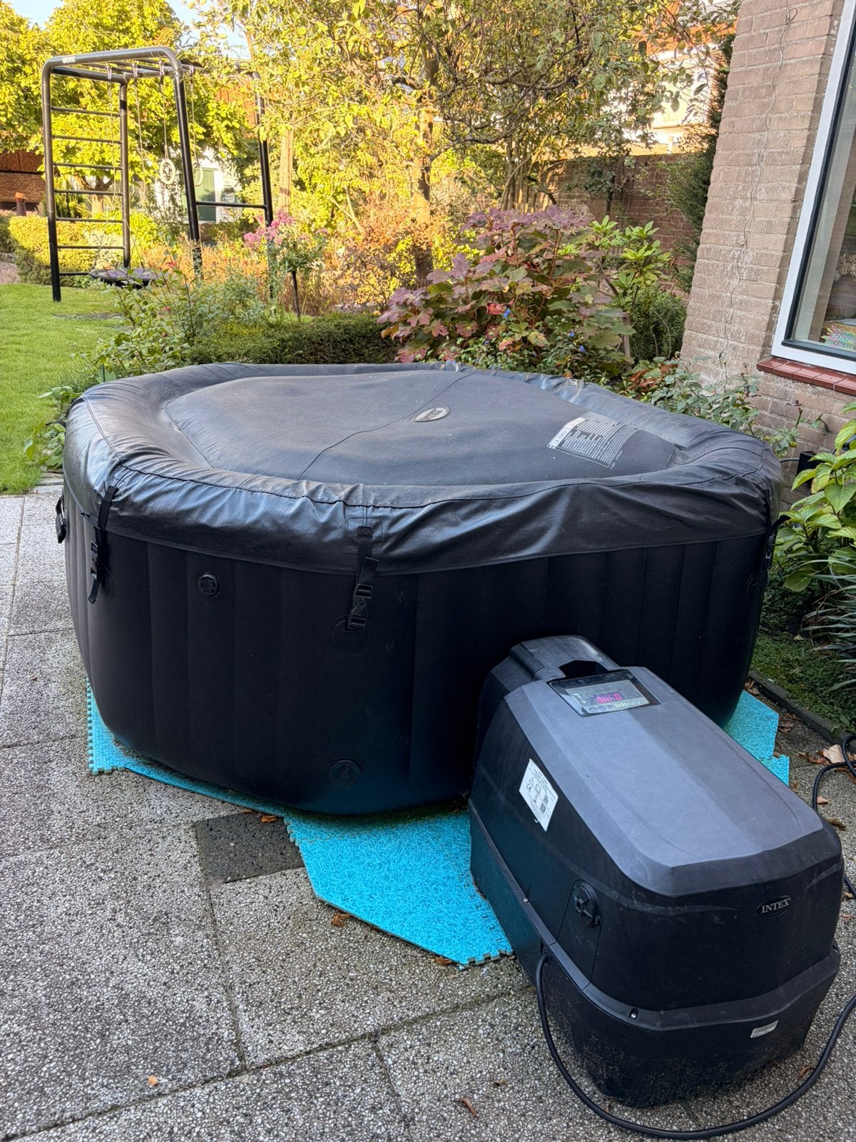 Intex PureSpa Jet & Bubble Deluxe – scherp geprijsd, Ophalen, Gebruikt, Filter, Opblaasbaar