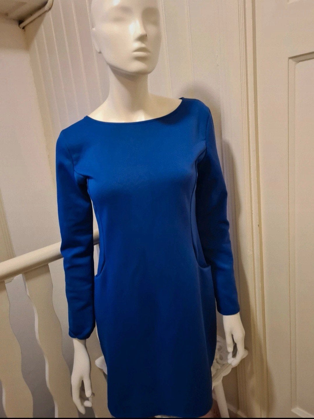 Donkerblauw jurk, Ophalen of Verzenden, Nieuw, Maat 36 (S), Blauw