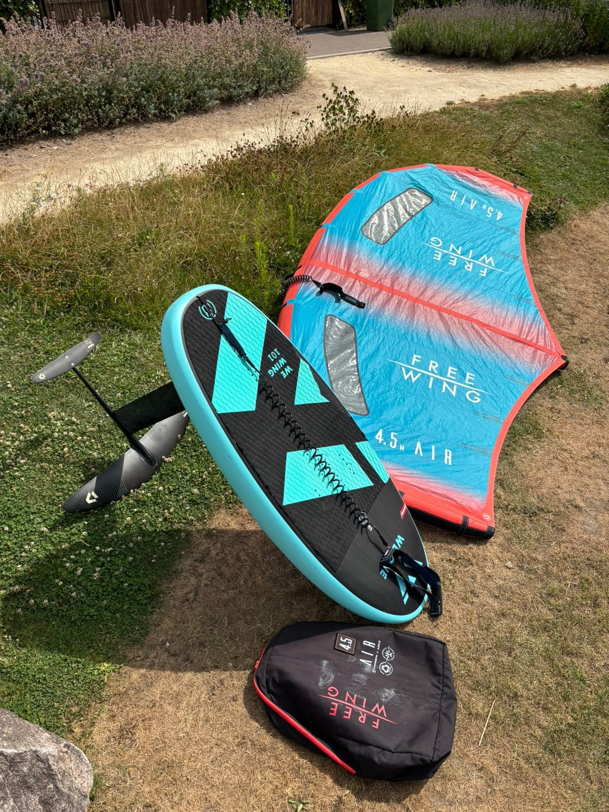 Complete Wingfoil Set |WE Wing+ FreeWing 4.5m + Duotone Foil, Watersport en Boten, Wingsurfen, Ophalen, Gebruikt, Wingsurfset