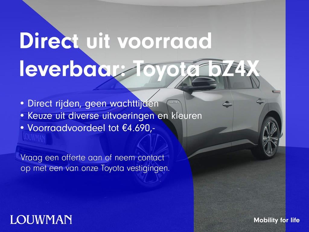 Toyota Bz4x Premium 4WD 71 kWh | Panoramisch dak | JBL | 20", Auto's, Toyota, Automaat, 12 maanden, 33 min, Wit