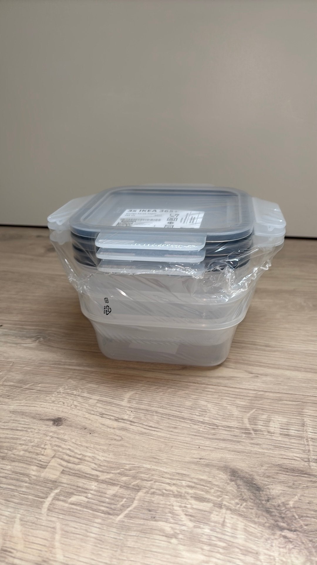 IKEA 365+ 3 stuks Voorraaddoos met deksel - 750 ml, IKEA, Kunststof, Nieuw, Ophalen of Verzenden