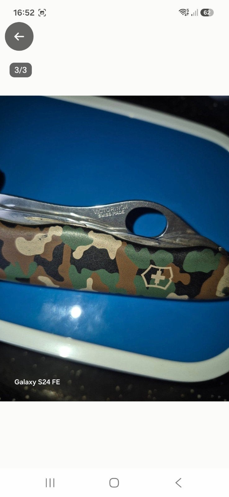 Victorinox Zwitsers zakmes met camouflage handvat, Ophalen, Gebruikt