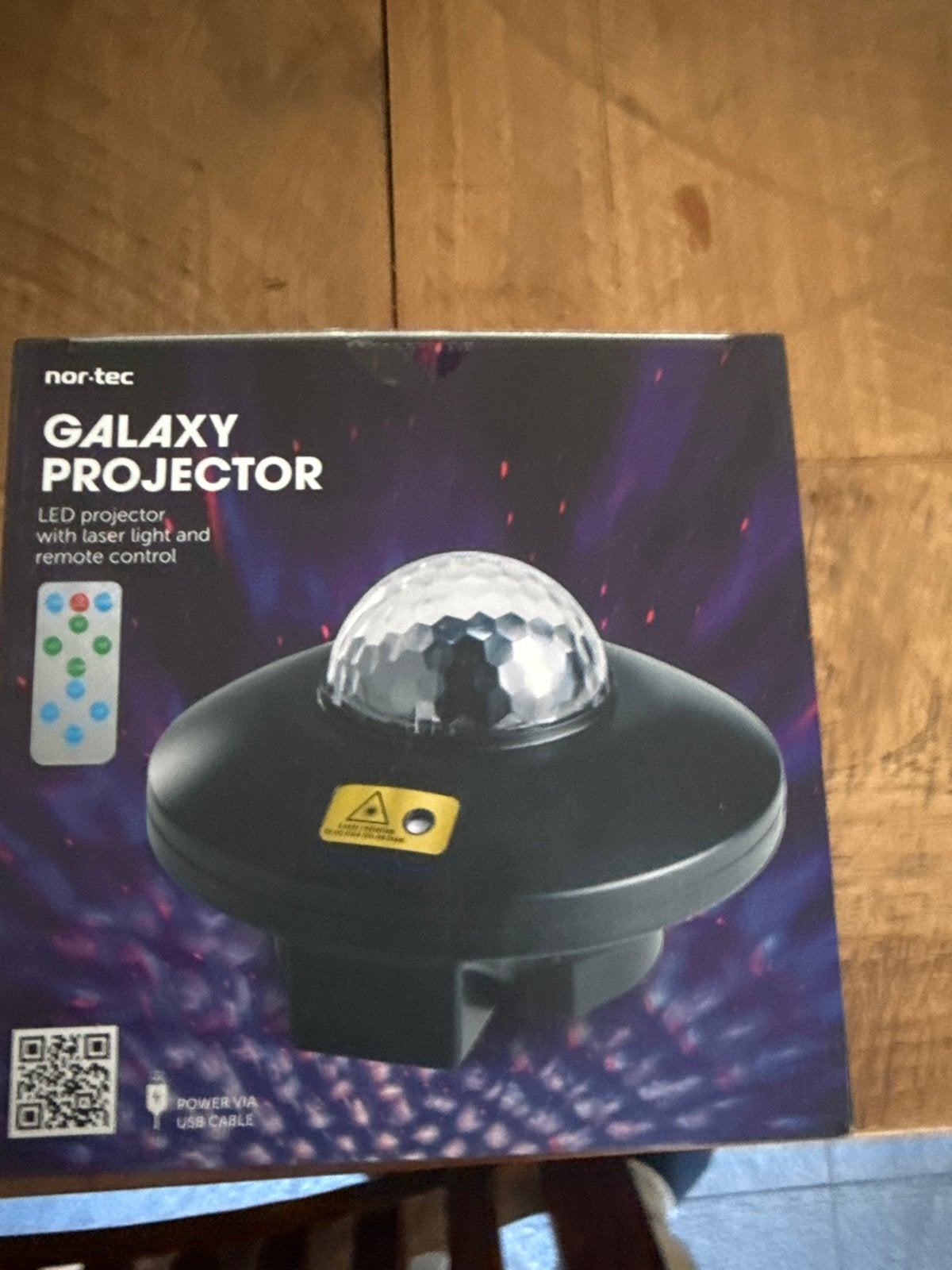 Nor-Tec Galaxy Projector LED met laser en afstandsbediening, Ophalen, Overige merken, Met afstandsbediening, Zwart