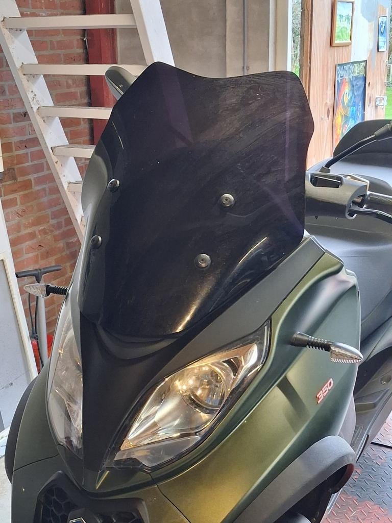 Zwart windscherm Piaggio MP3 350, Ophalen of Verzenden