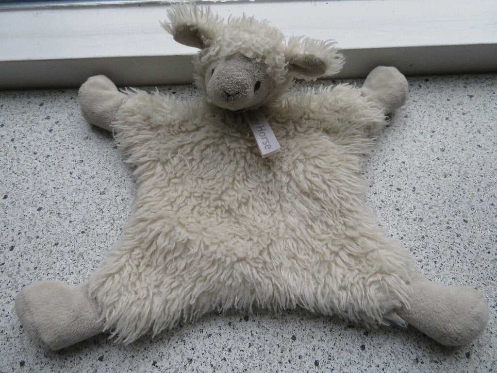 Knuffeldoek schaap/schaapje merk Happy Horse wollig velours, Ophalen of Verzenden, Zo goed als nieuw, Met label, Overige typen