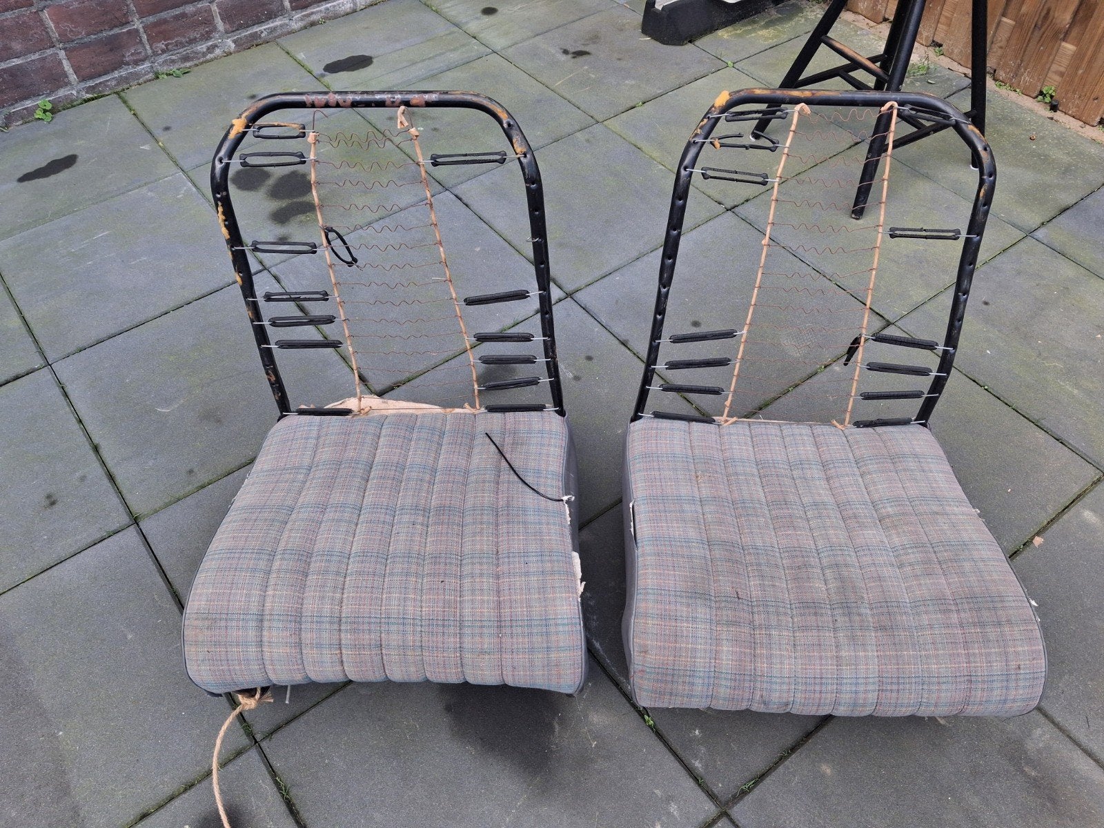 2 stoelen 2CV zonder rails, Ophalen, Gebruikt, Citroën