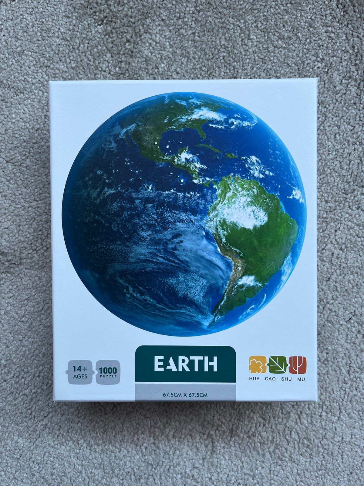 Earth legpuzzel, Hobby en Vrije tijd, Ophalen, 500 t/m 1500 stukjes, Zo goed als nieuw, Legpuzzel