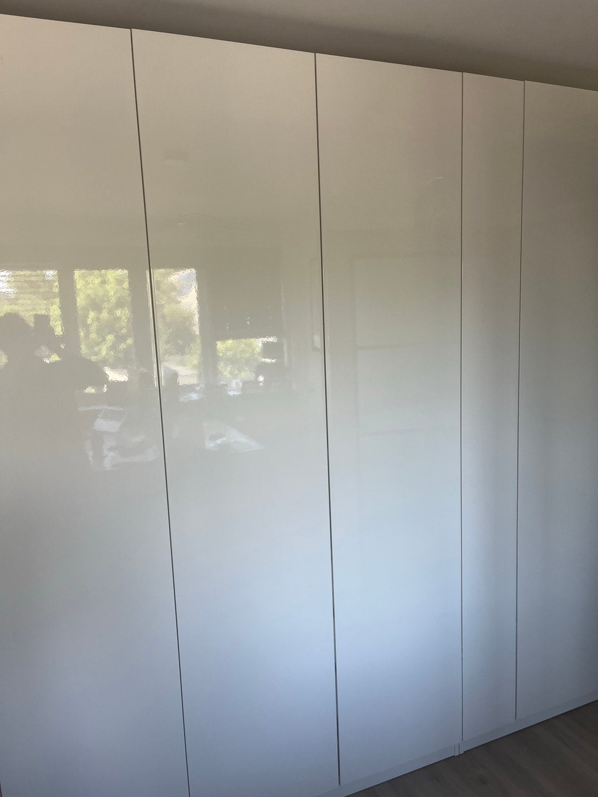 Ikea Pax Kastensysteem Hoogglans Wit met Spiegeldeur, Huis en Inrichting, Ophalen, Kunststof, 200 cm of meer, Zo goed als nieuw