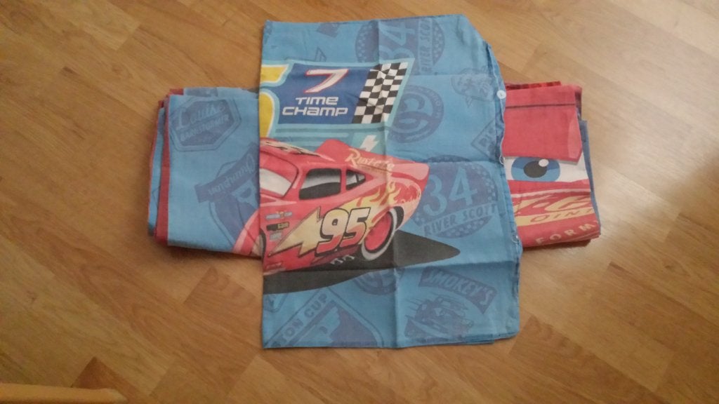 Cars dekbedovertrek - Lightning McQueen, Gebruikt, Meerkleurig, Dekbedovertrek, Ophalen of Verzenden