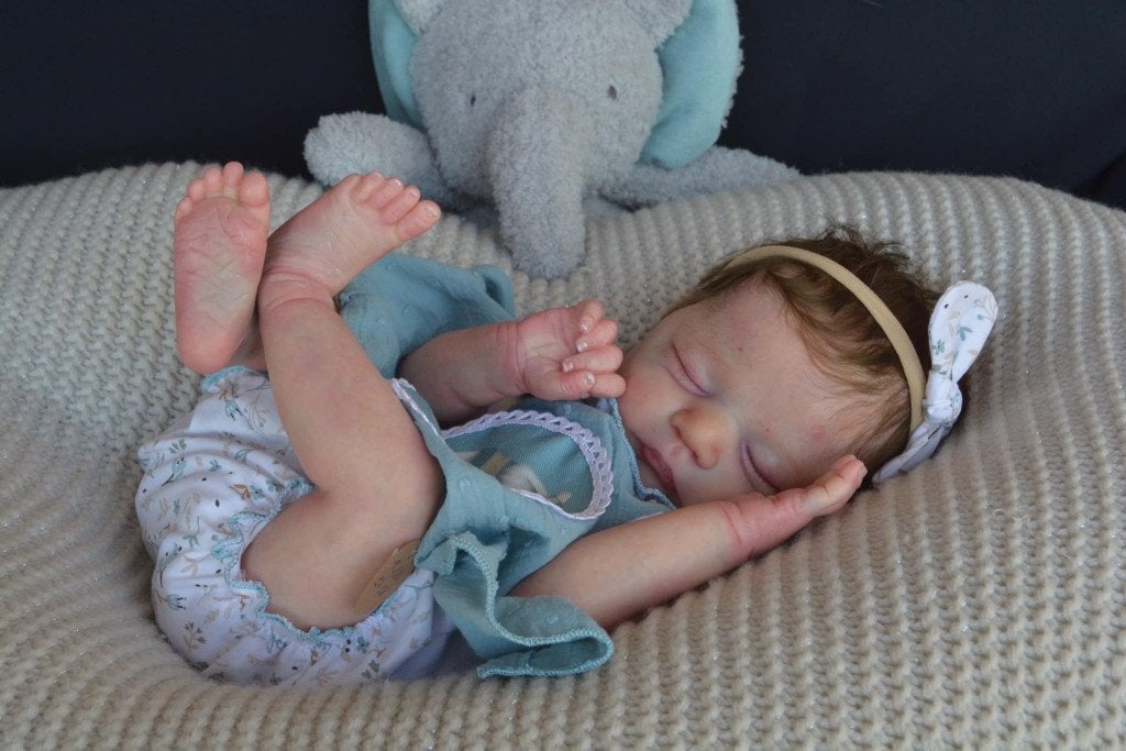 reborn, Verzamelen, Poppen, Ophalen of Verzenden, Zo goed als nieuw, Pop