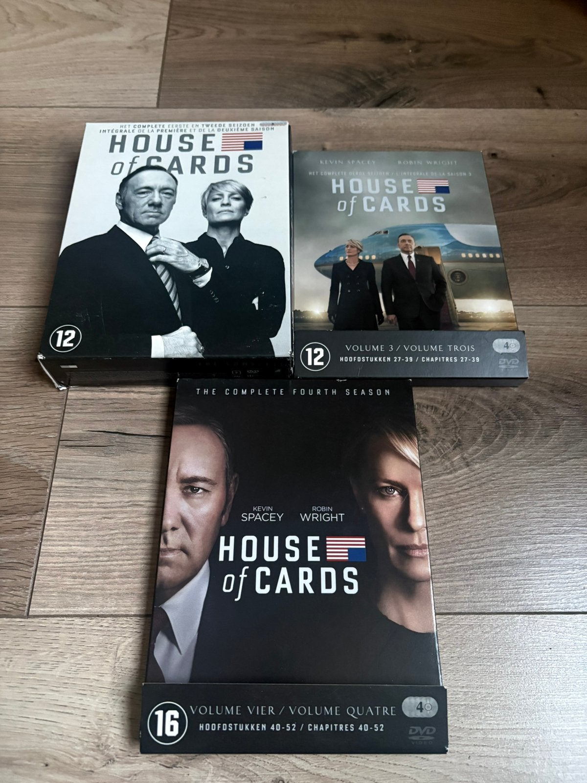 House of Cards seizoen 1 t/m 4, Vanaf 12 jaar, Ophalen of Verzenden, Zo goed als nieuw, Actie en Avontuur