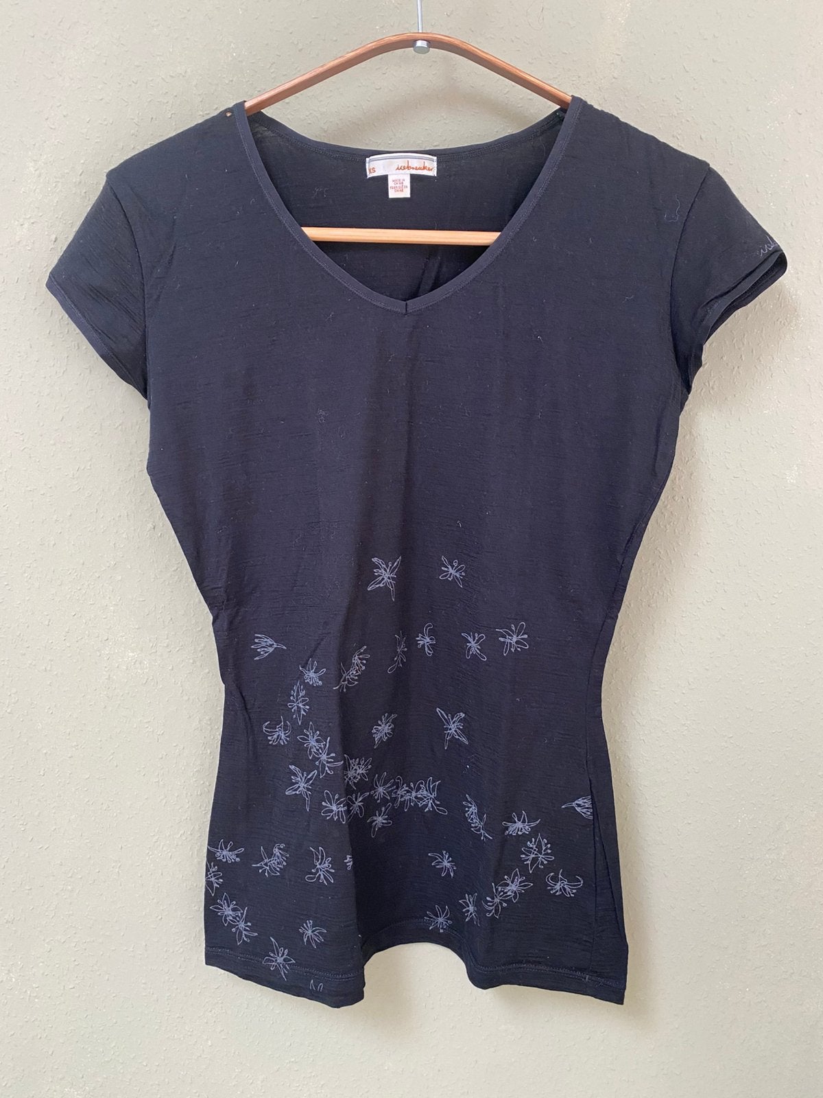 Icebreaker t-shirt korte mouw XS zwart, Zwart, Ophalen of Verzenden, Korte mouw, Maat 34 (XS) of kleiner