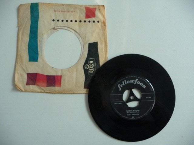 single A-kant JOAN MADISON B-kant CHET AVERY -FELLOWFOON REC, Cd's en Dvd's, Ophalen of Verzenden, Gebruikt, 7 inch, Overige genres