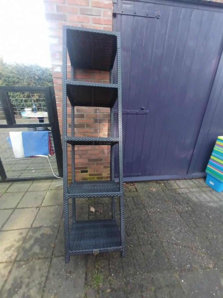 4 seasons !! outdoors tuin  rek in alu met wicker rond., Tuin en Terras, Ophalen