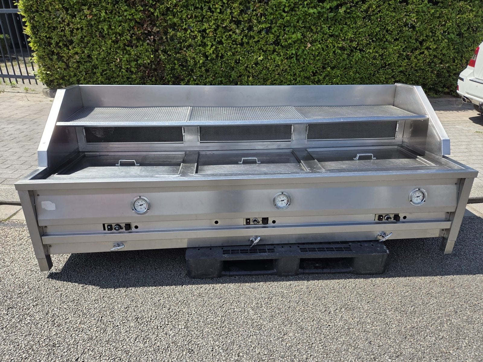 Smitto 3-pans Visbakoven - Professionele Kwaliteit, Ophalen, Gebruikt, Fornuis, Frituur en Grillen