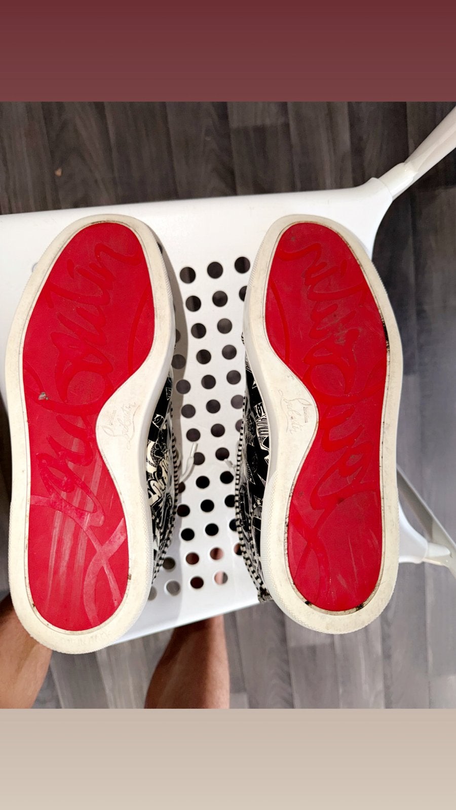 Christian Louboutin sneakers maat 40 (origineel), Ophalen, Gedragen, Sneakers of Gympen