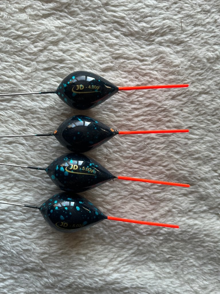 adv 533 / NIEUW serie 4 inline dobbers  JD FLOAT, Ophalen of Verzenden, Nieuw, Dobber of Lood