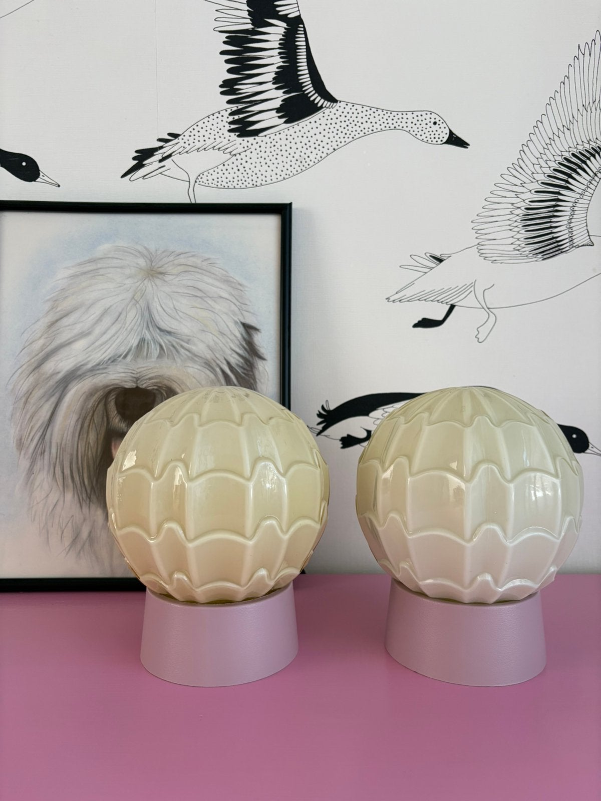 Thabur, art deco lamp, vintage plafondlamp, plafonnière, Ophalen of Verzenden