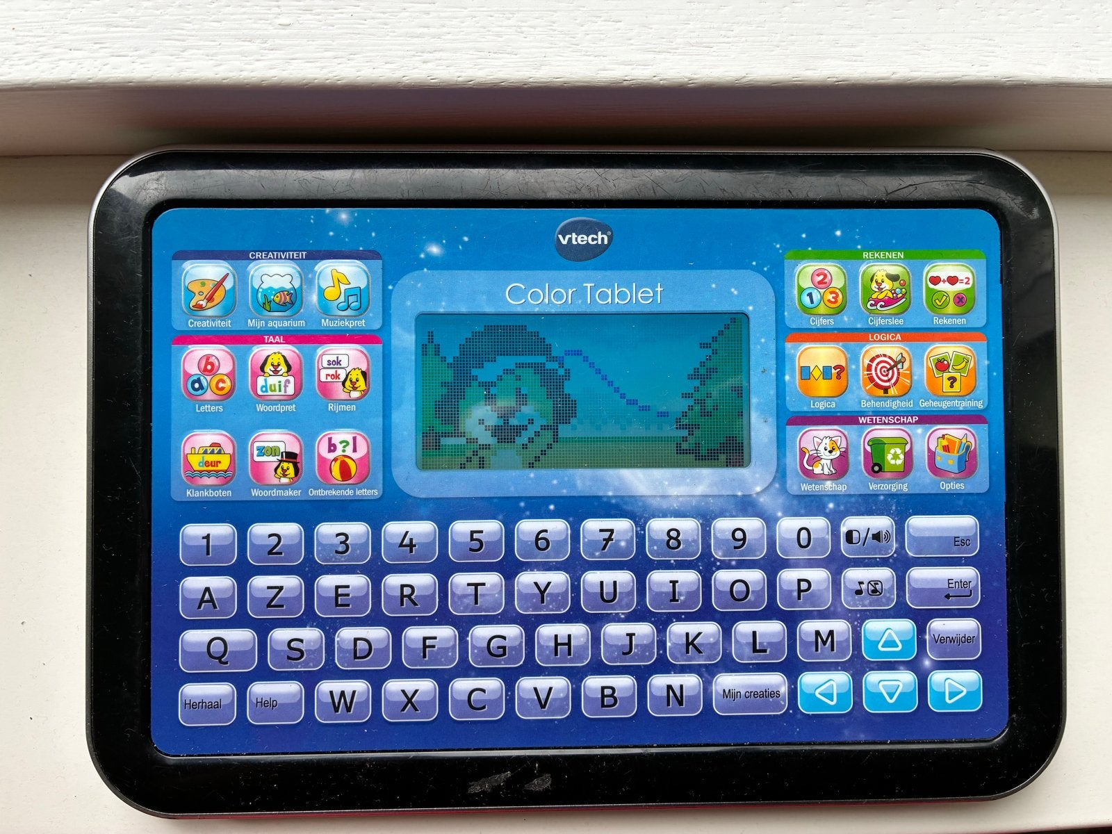 VTech Color Tablet Kindercomputer Educatief Speelgoed, Ophalen of Verzenden, Gebruikt, Taal en Lezen, Met geluid