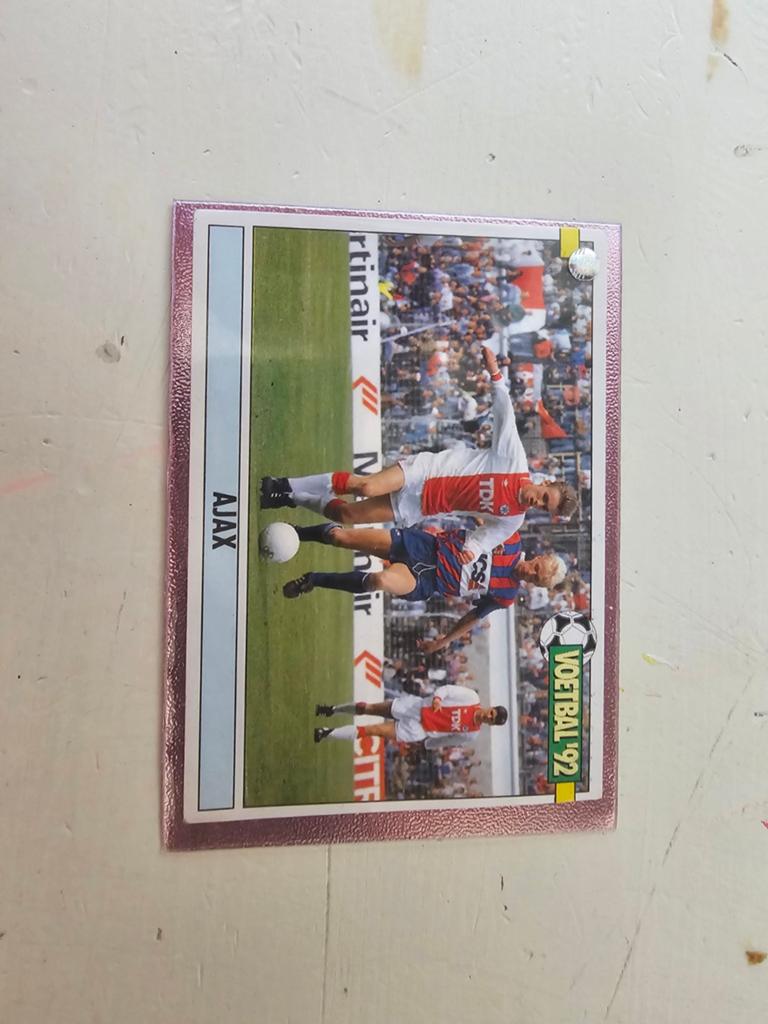 Panini Voetbal '92 Plaatje - Ajax, Ophalen of Verzenden
