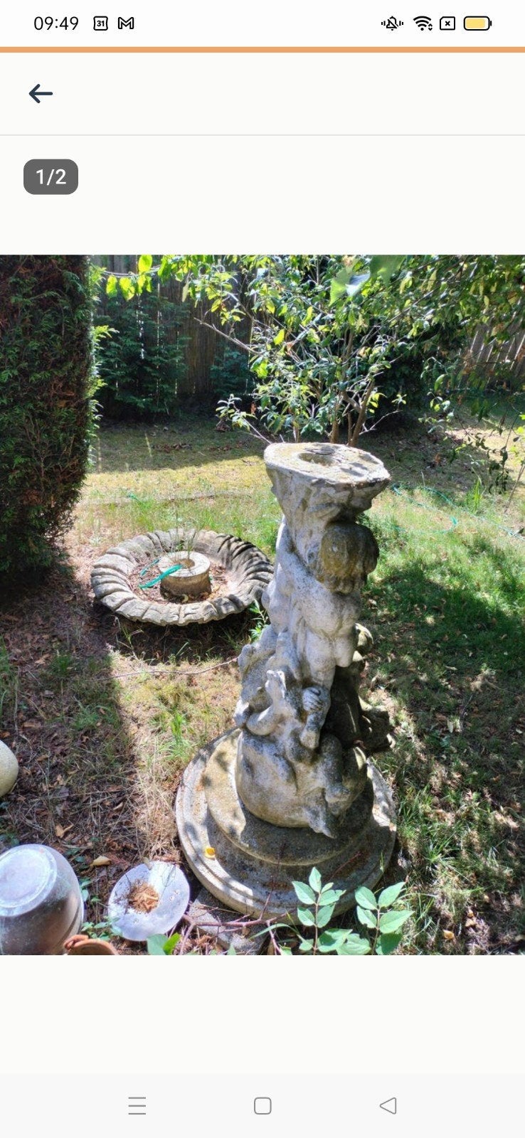 Fontijn, Ophalen, Gebruikt, Beton, Waterornament