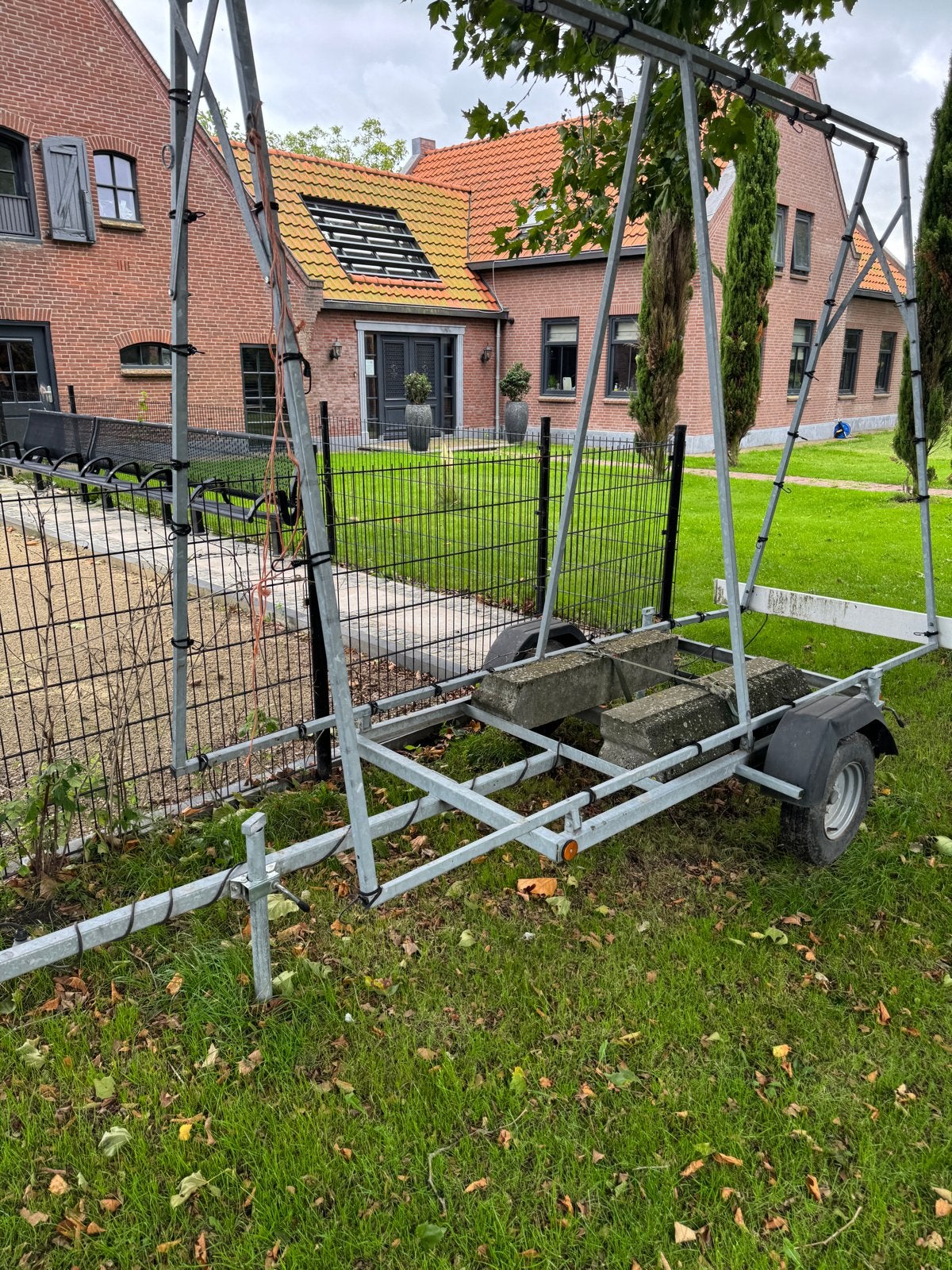 Reclamekar / Aanhanger voor spandoek, Ophalen, Gebruikt, Reclamebord