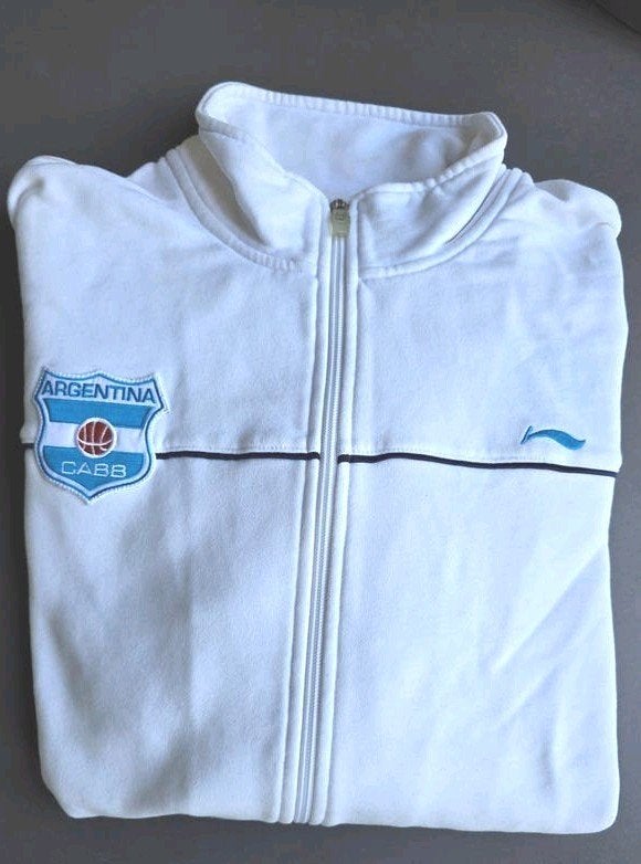 Argentinië CABB basketbal jack wit XXL (ook voor XL), Verzenden, Zo goed als nieuw, Kleding