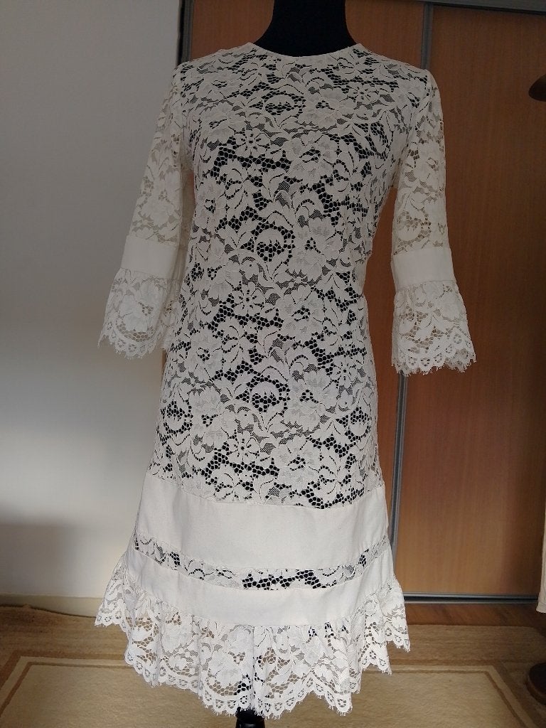 Twinset jurk, Twinset, Wit, Ophalen of Verzenden, Zo goed als nieuw