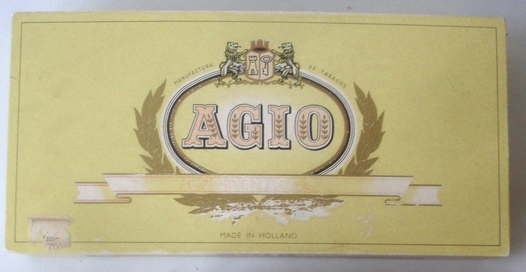 Doos, en blikje Agio Duizel sigaren Gouden Oogst en Little, Verzamelen, Ophalen of Verzenden, Zo goed als nieuw, Tabaksdoos of Verpakking