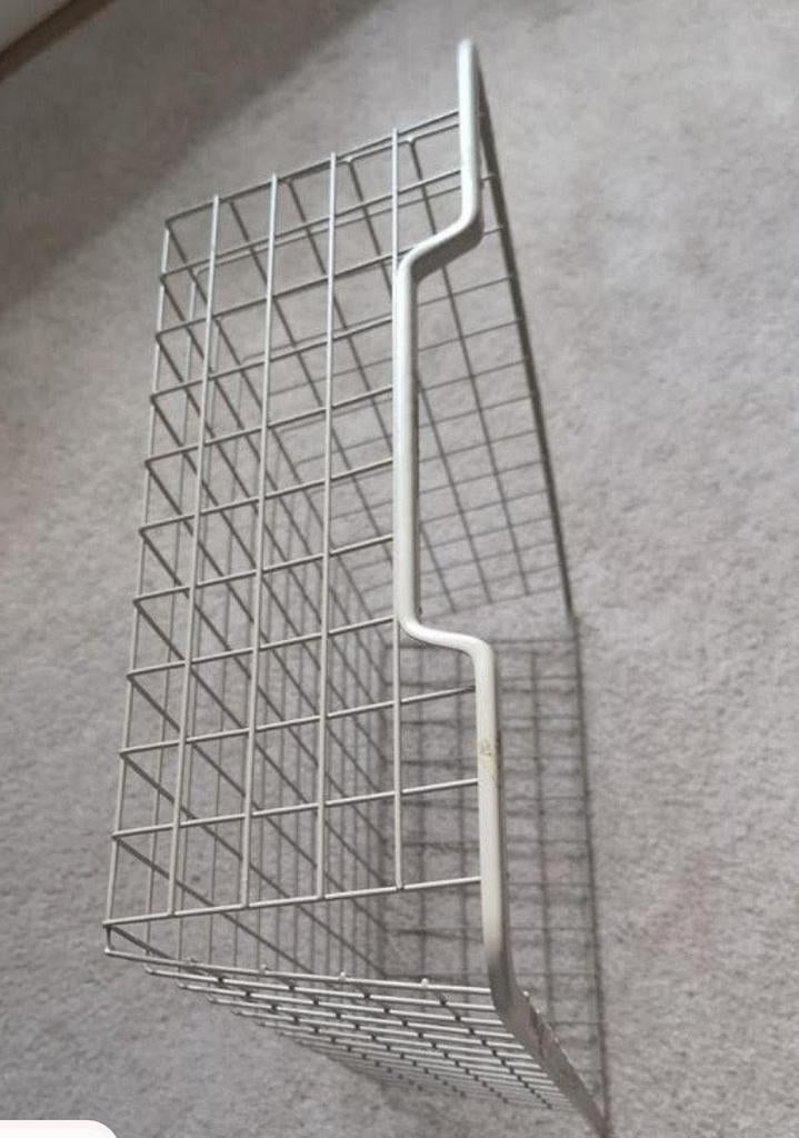 2x IKEA KOMPLEMENT metalen mand + bevestiging (H17xB44xD54), Ophalen, Zo goed als nieuw