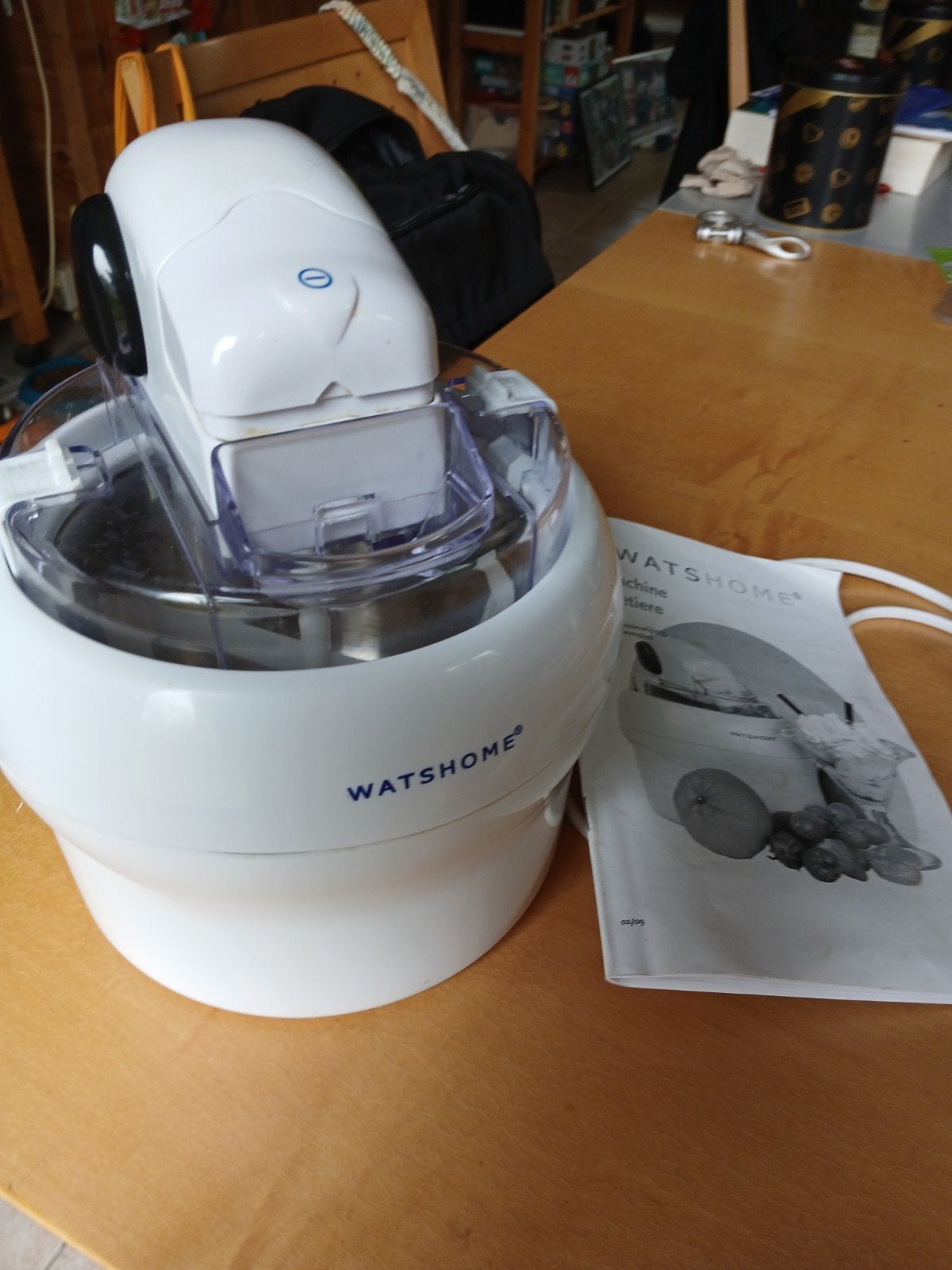 Watshome Ijsmachine/Sorbetiere., Ophalen of Verzenden, Zo goed als nieuw, Koelelement
