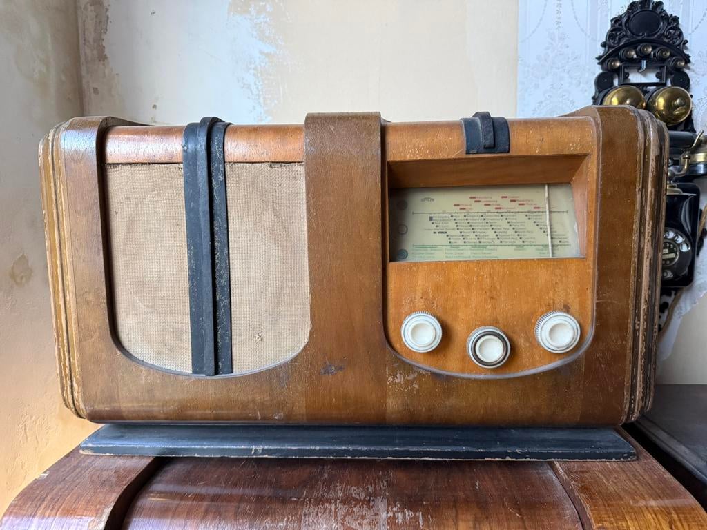Art deco vintage Buizenradio 1930, Antiek en Kunst, Ophalen of Verzenden