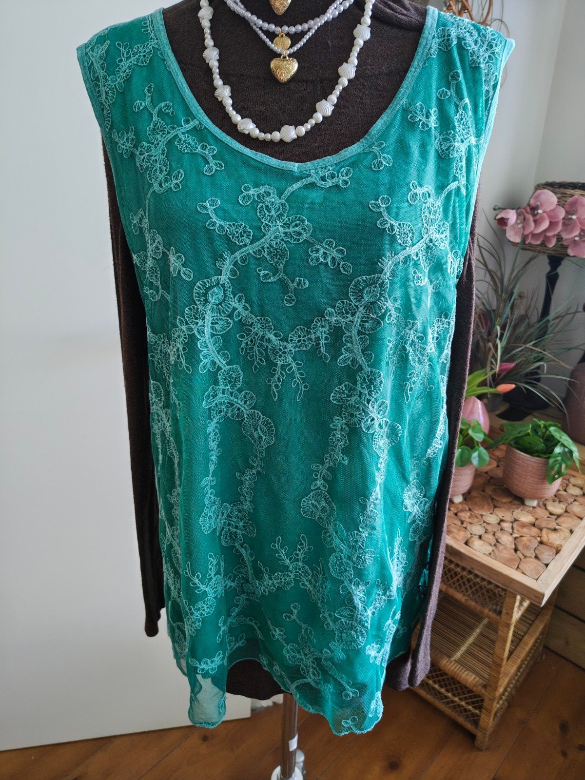 tuniek xxl didi groen, Kleding | Dames, Blouses en Tunieken, Ophalen of Verzenden, Gedragen, Maat 46/48 (XL) of groter, Groen